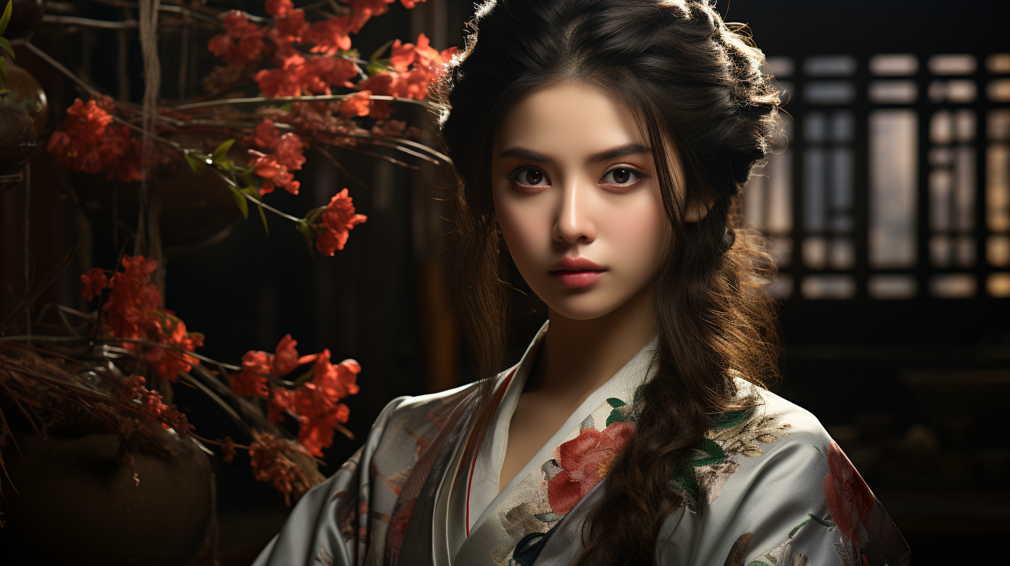 MJ（Midjourney）生成的汉服美女图有多真实